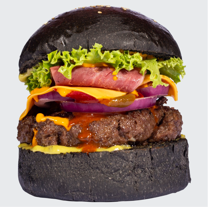 Image burger pain noir