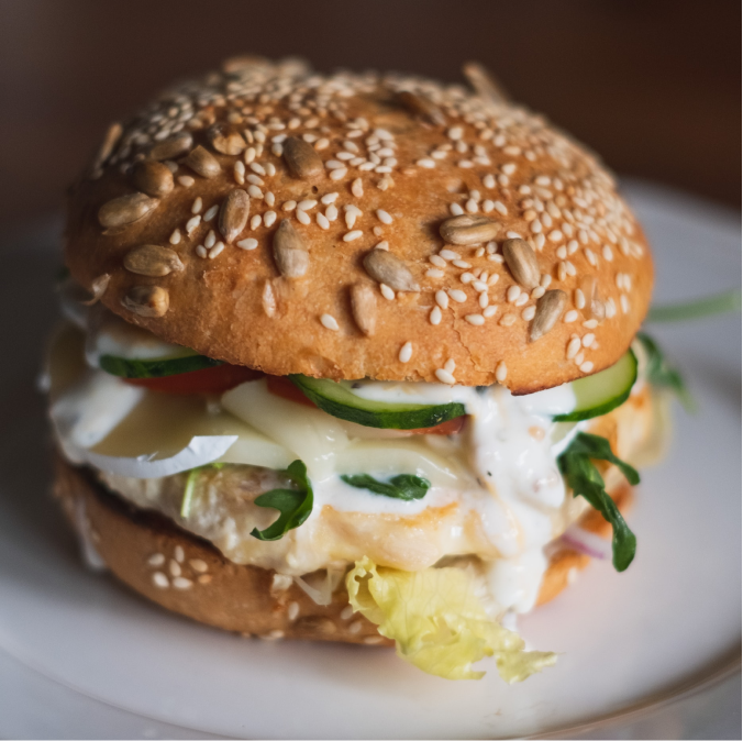 Image burger poisson